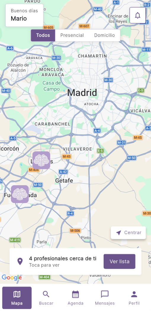 Buscar profesionales en Teratuti